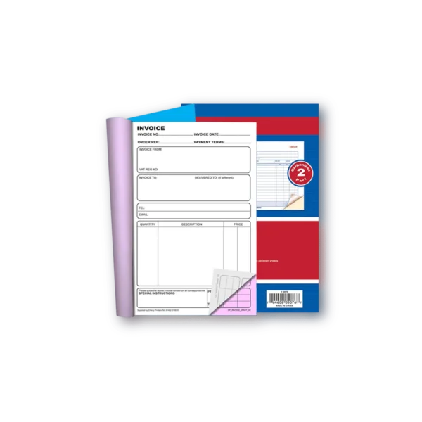 2part or 2by 2 invoice books PRinting