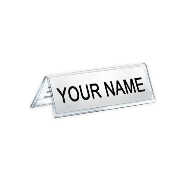 V-Shaped Acrylic Name Plate Printing