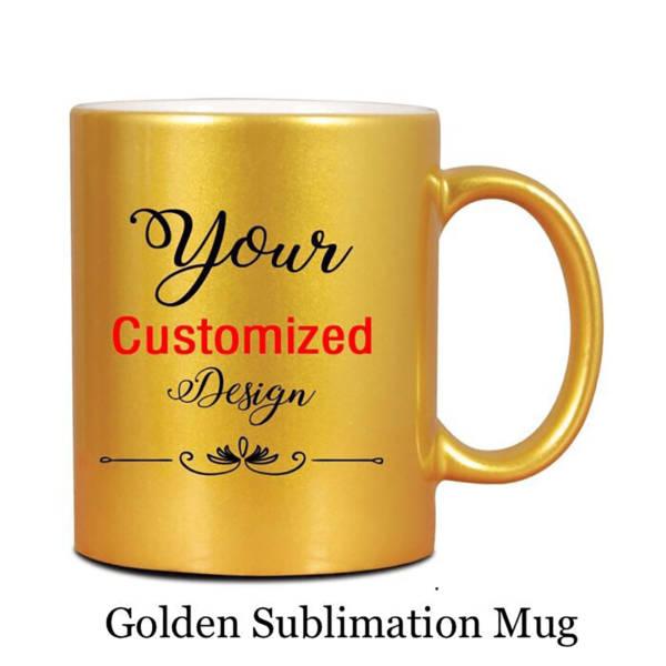 Gold Ceramic Mugs Printing