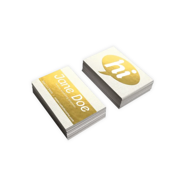 Golden Colored Business card