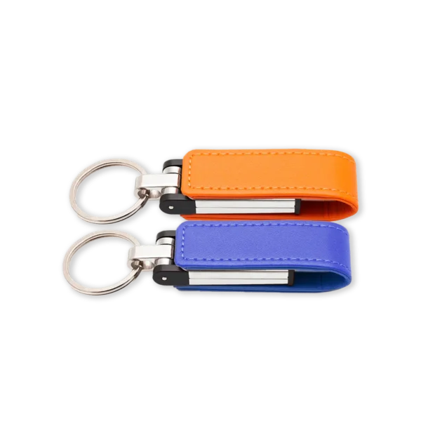 Key Shaped USB with Leather Case Printing