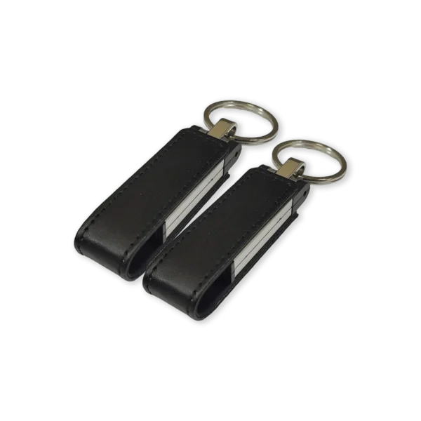 Key Shaped USB with Leather Case Printing