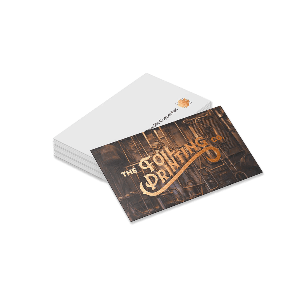 Coper foil business cards printing