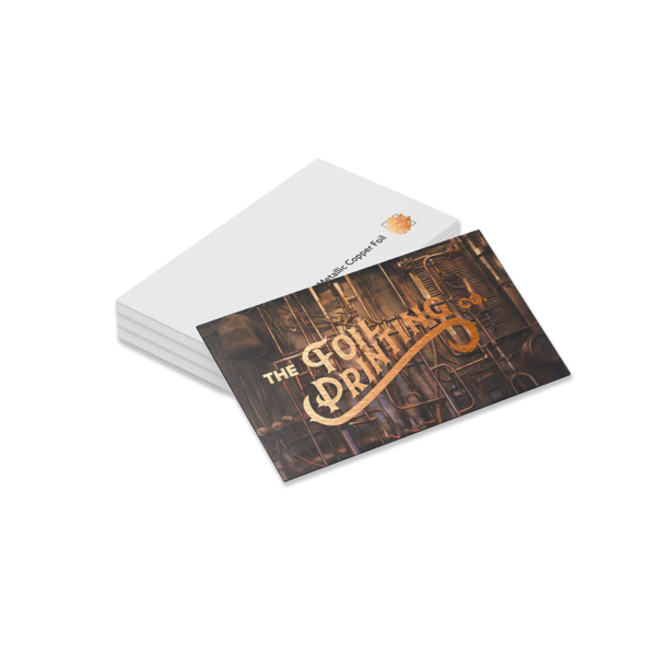 Coper foil business cards printing