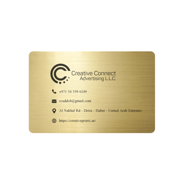 Gold Metal Business Card Printing