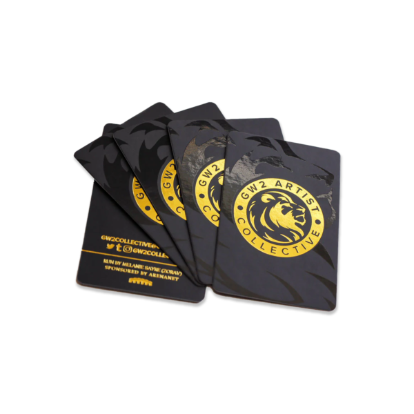 Soft Touch Laminated Gold Foil Business Cards Printing