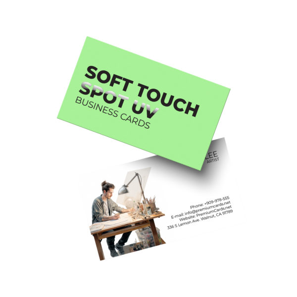 Soft Touch Lamination UV Business Cards Printing