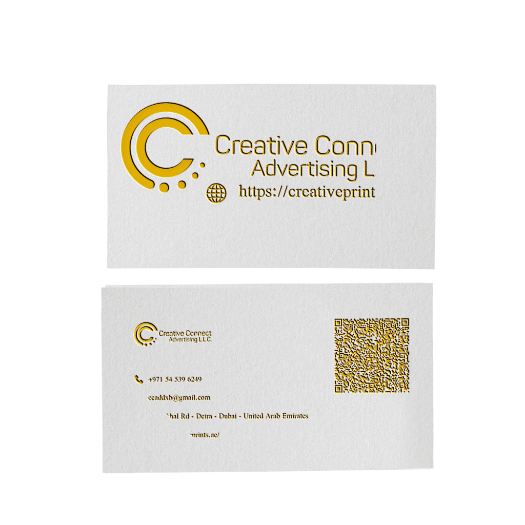 Soft Touch UV & Gold Foiling Business CArds Printing