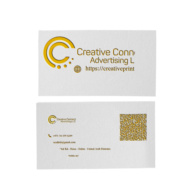 Soft Touch UV & Gold Foiling Business CArds Printing