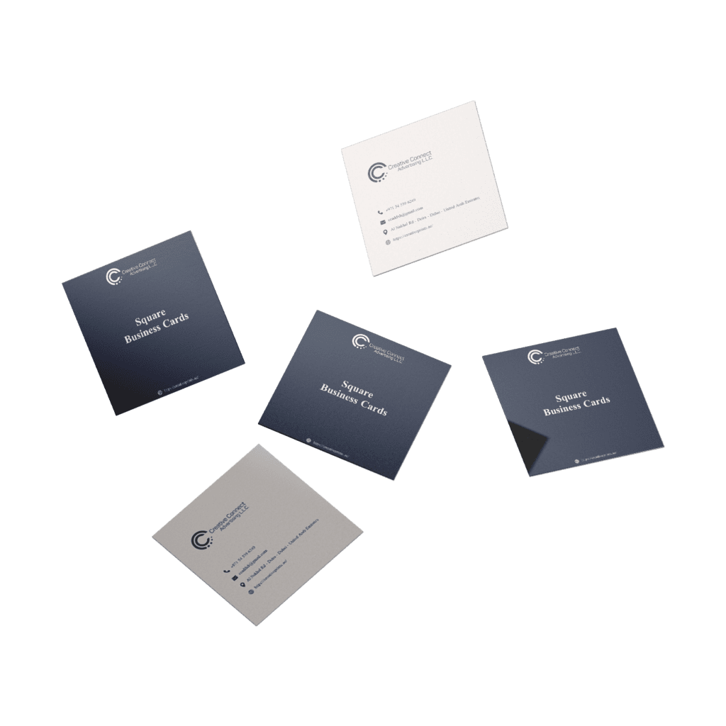 Square business cards printing