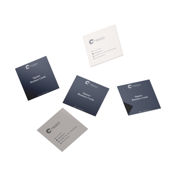 Square business cards printing