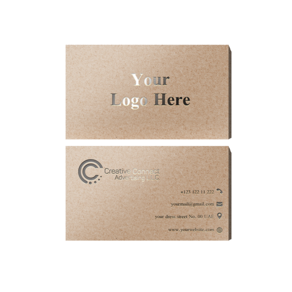 Silver Foil Business Cards Printing