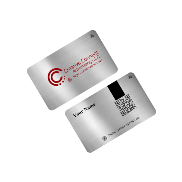 silver metal cards printing