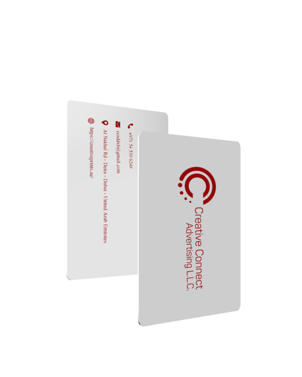 white pvc business cards Printing