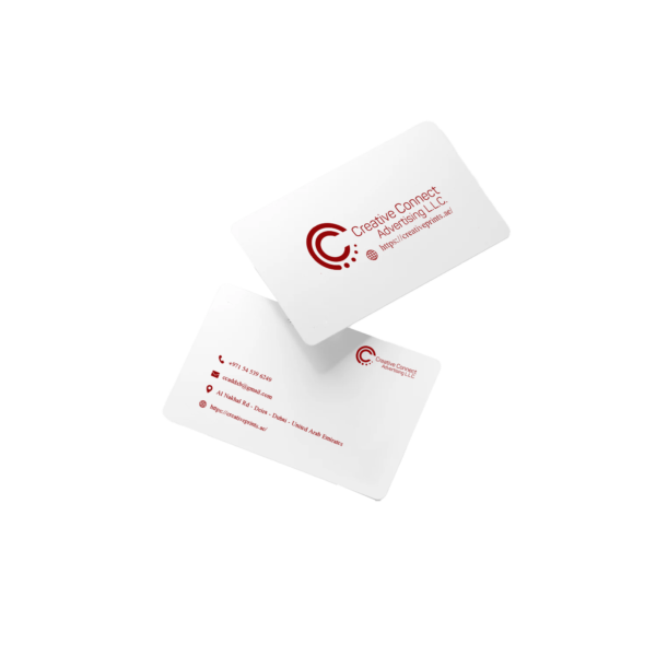 white pvc business cards Printing