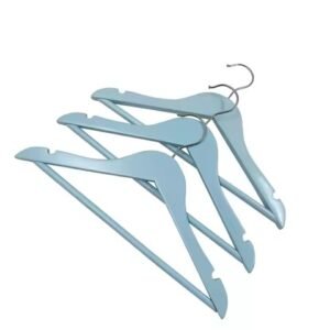 Custom coat hangers with 360 rotatable hooks and logo printing for boutiques and clothing brands Dubai.