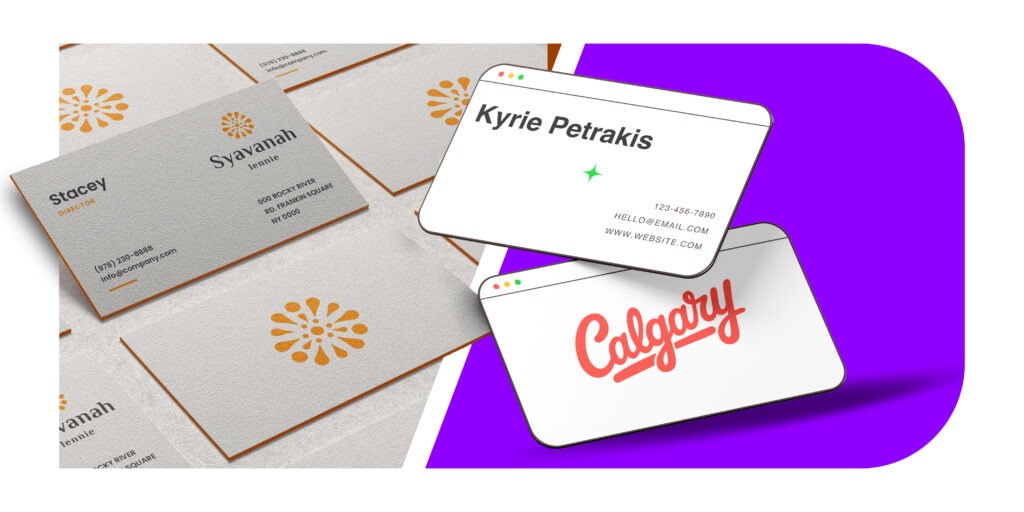 Standard Business Card Vs Round Business Card